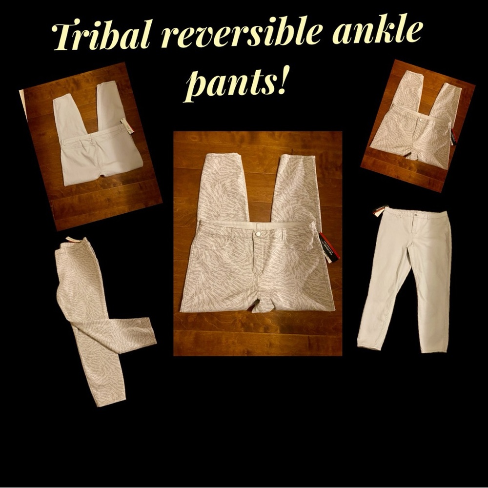 Tribal clever reversible ankle pants!